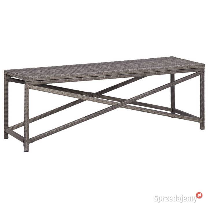 Ławka ogrodowa 120 polirattan szara46211 Warszawa