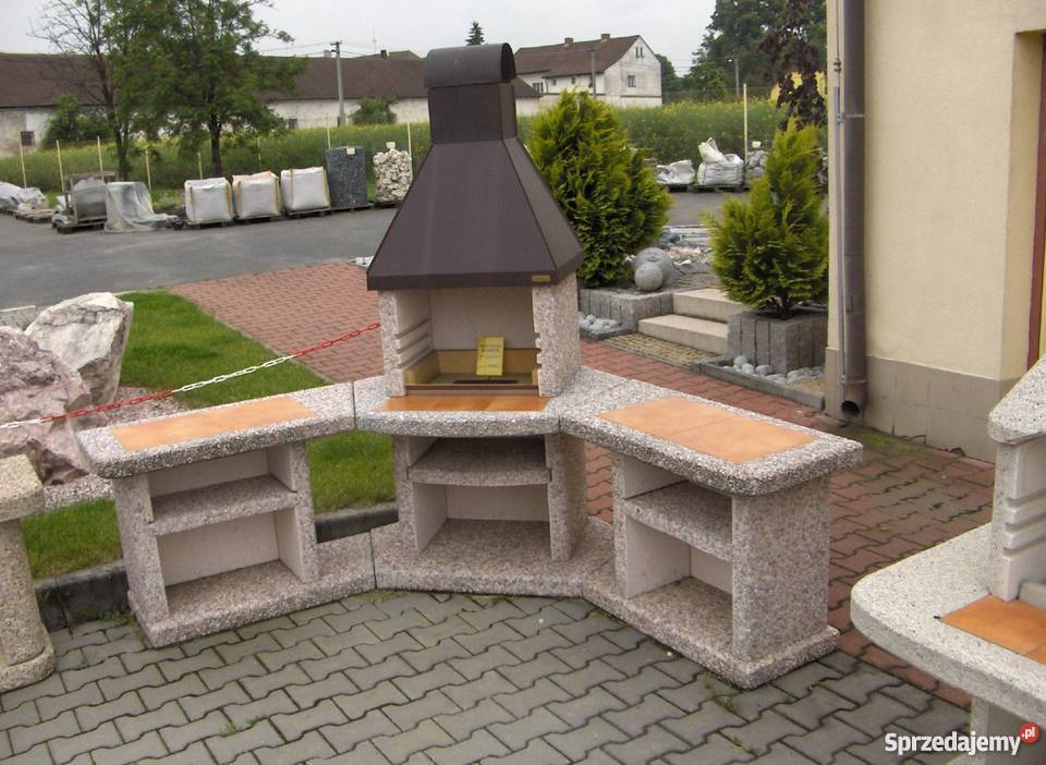 GRILL OGRODOWY NORMAN ATLANTIK daszek nierdzewy dolnośląskie Wałbrzych