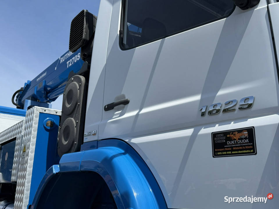 Mercedes AXOR 1829 4x4 Zwyżka RUTHMANN STEIGER pierwszy właściciel Widełki