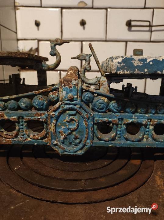 Zabytkowa żeliwna waga szalkowa 5 ok 19301950 łódzkie Radomsko