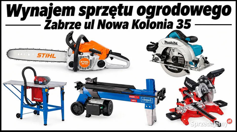 Łuparka do Drewna Hydrauliczna wynajem Zabrze