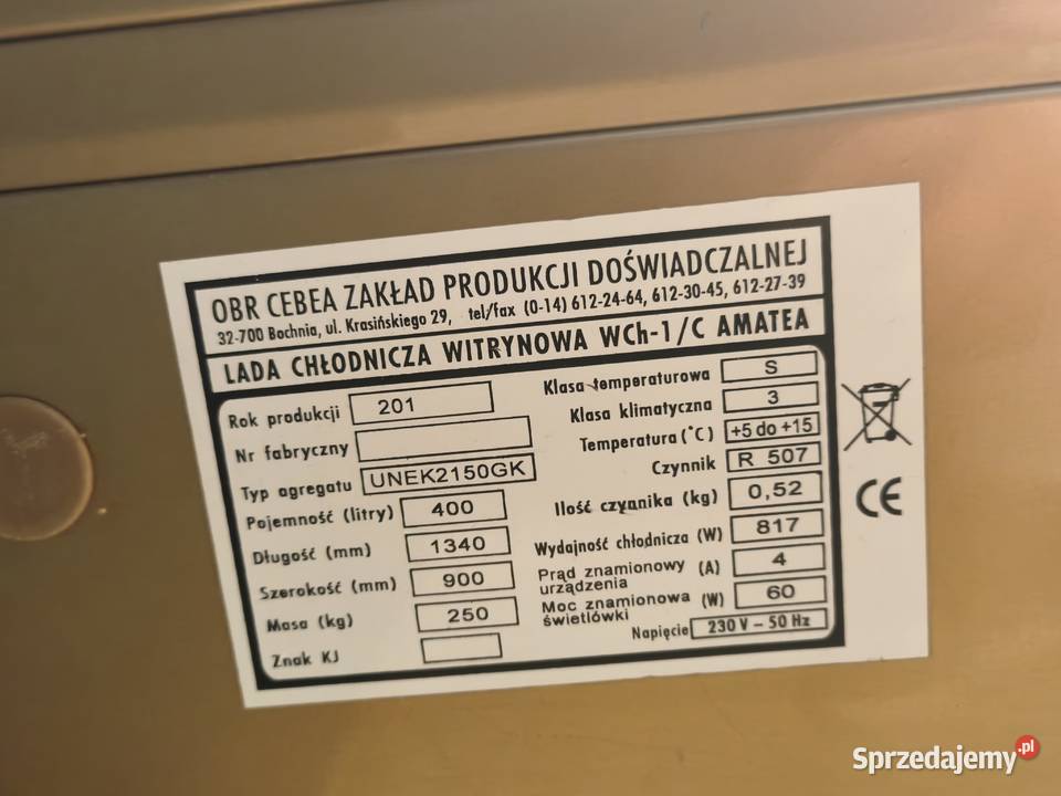 Witryna cukiernicza CEBEA Bochnia lubuskie