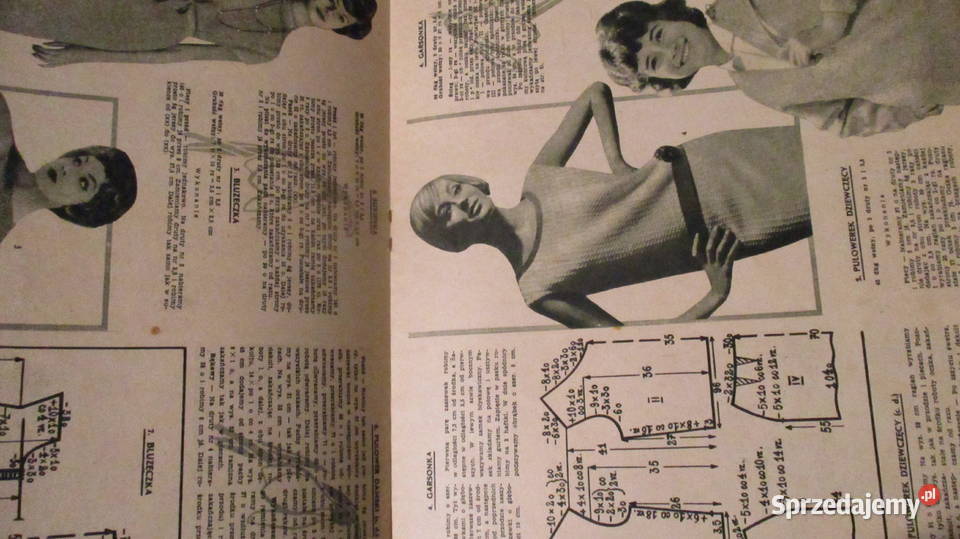 Magazyn modowy Świat Mody Wiosna 1961moda Czasopisma łódzkie Łódź