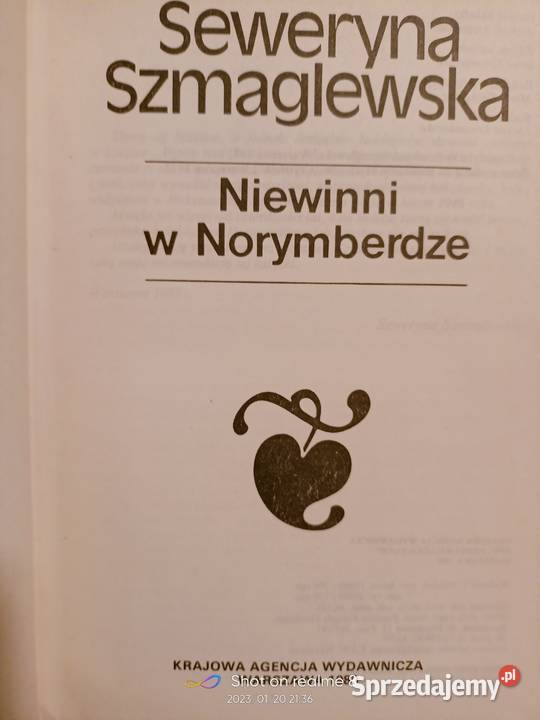 Niewinni w Norymberdze Szmaglewska książki