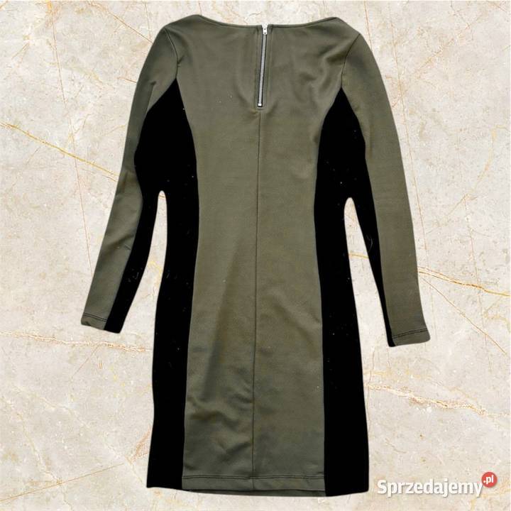 Sukienka khaki czarna HM XS Kielce