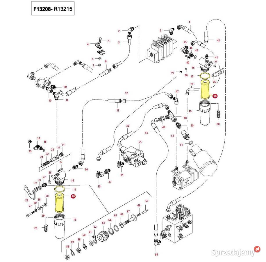 Wkład filtra hydrauliki Valtra V20639610 Białystok