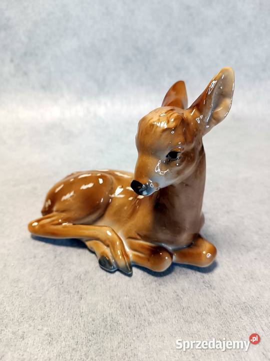 LIPPELSDORF WagnerAPEL 1195 FIGURKA SARNA ŁANIA Porcelana i szkło Jawor