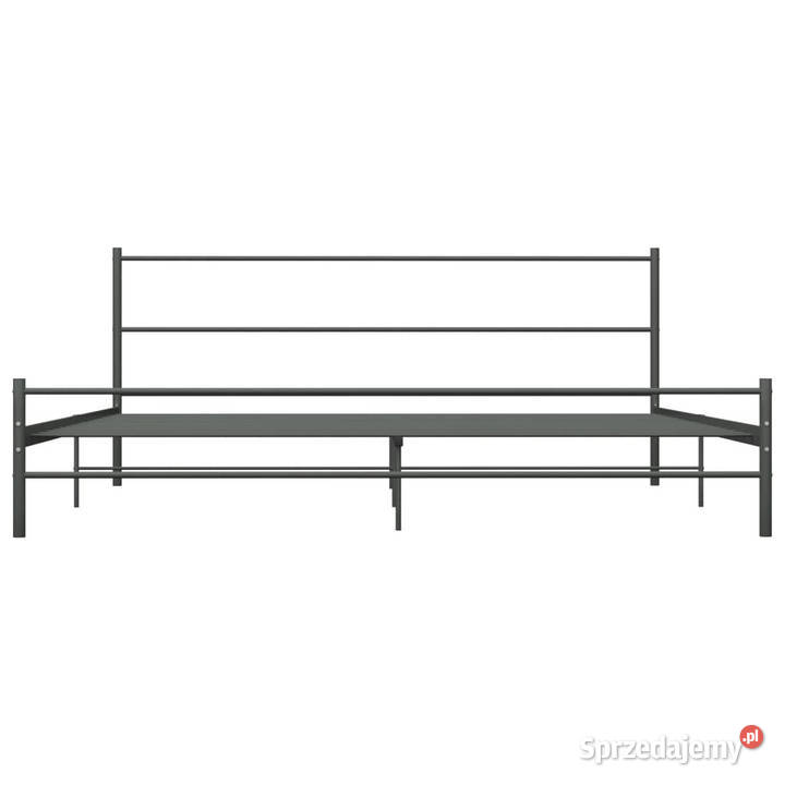 Łóżko Metalowe Szare Rama Łóżka Ze Stelażem 180 84cm Warszawa sprzedam