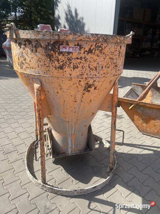 Pojemnik dźwigowy do betonu niemieckiej firmy wielkopolskie Ślesin sprzedam