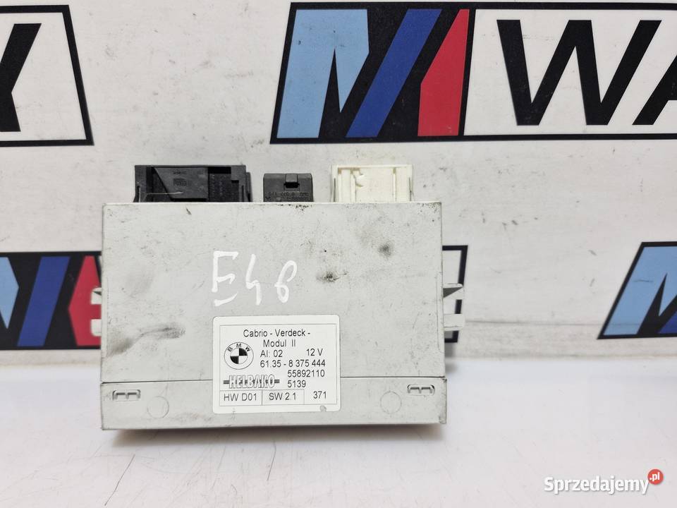 BMW E46 MODUŁ STEROWNIK DACHU 8375444