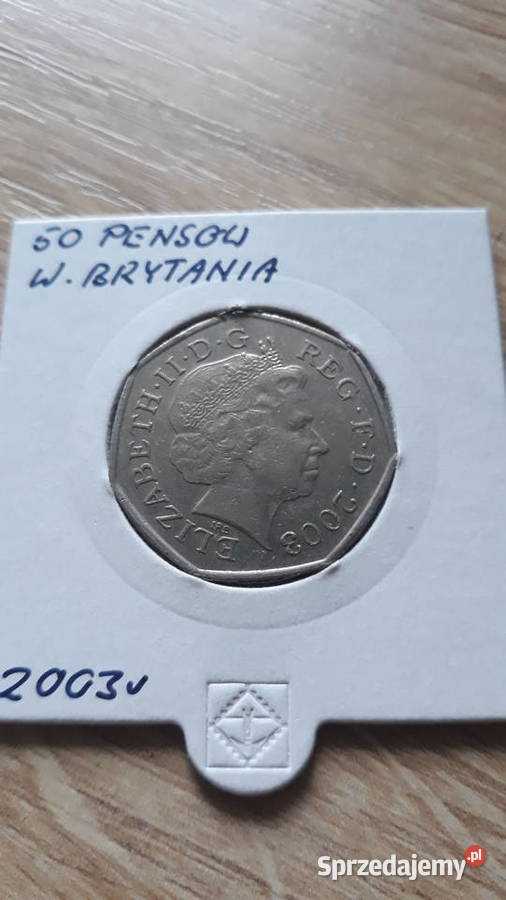 50 Pensów W Brytania 2001 r i 2003 r Kolekcje Konin