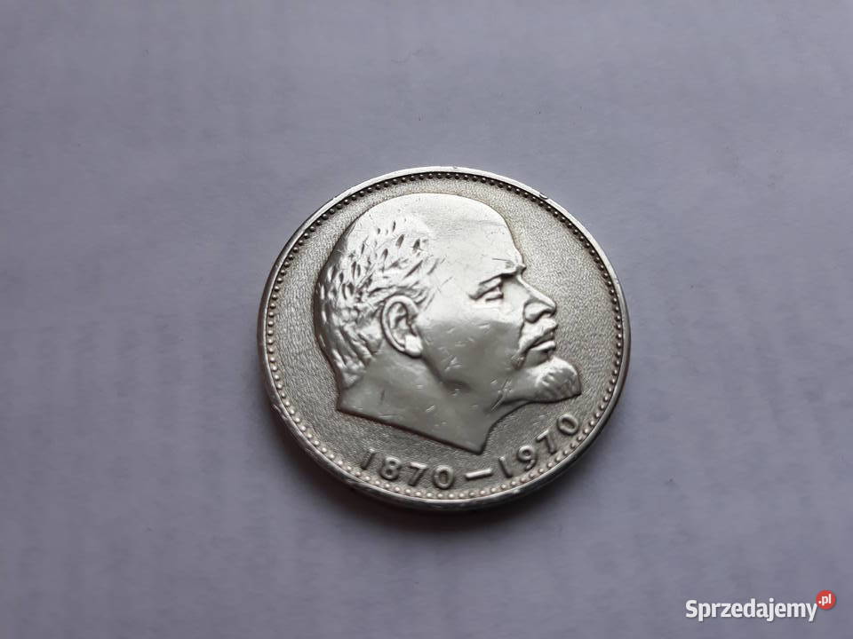 Moneta 1 rubel 18701970 Lenin Warszawa