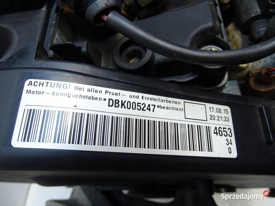 SILNIK SŁUPEK DBK 16 TDI SKODA OCTAVIA III AUDI osobowe