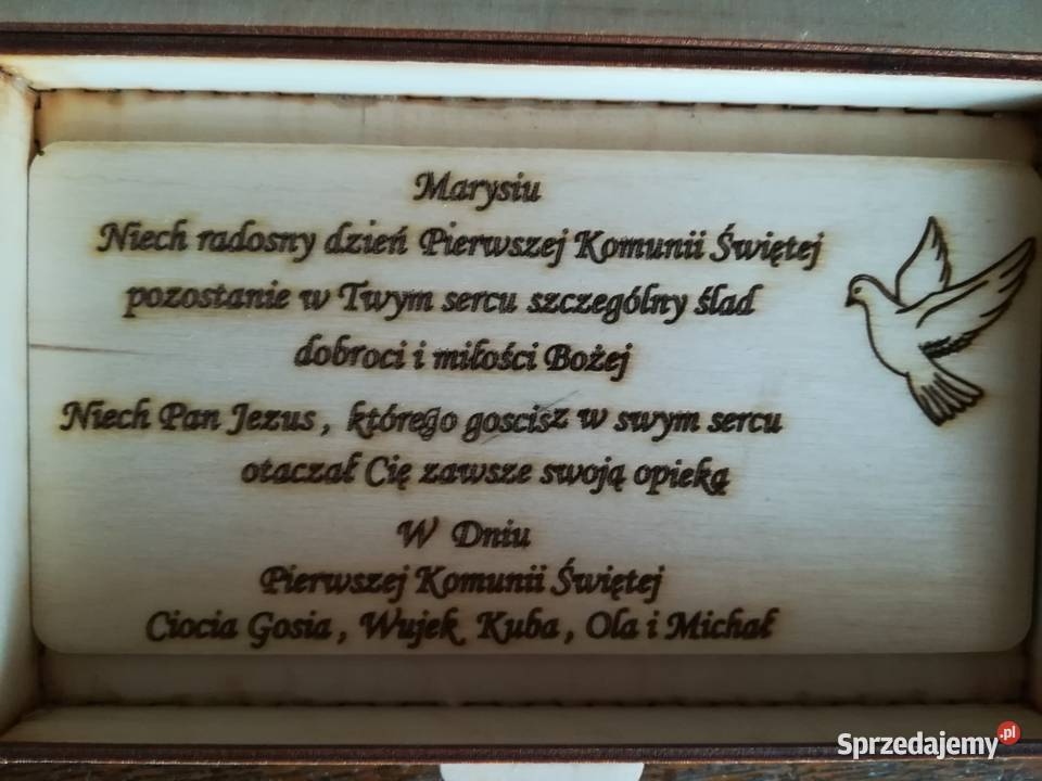 Pudełko na prezent z okazji Pierwszej Komunii Poznań
