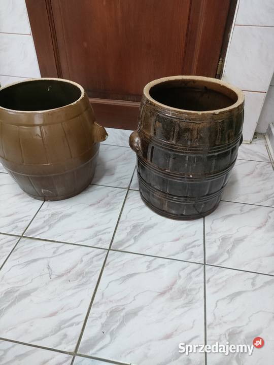Beczka kamionkowa do kiszenia brązowy Tomaszów Mazowiecki