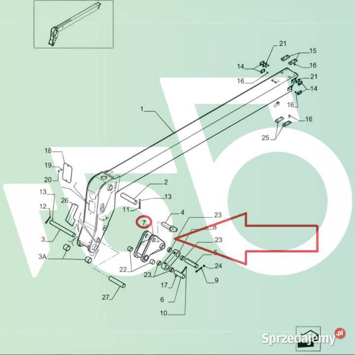 Łącznik adaptacji Kiwak Manitou MLT 845 Wilkowo sprzedam
