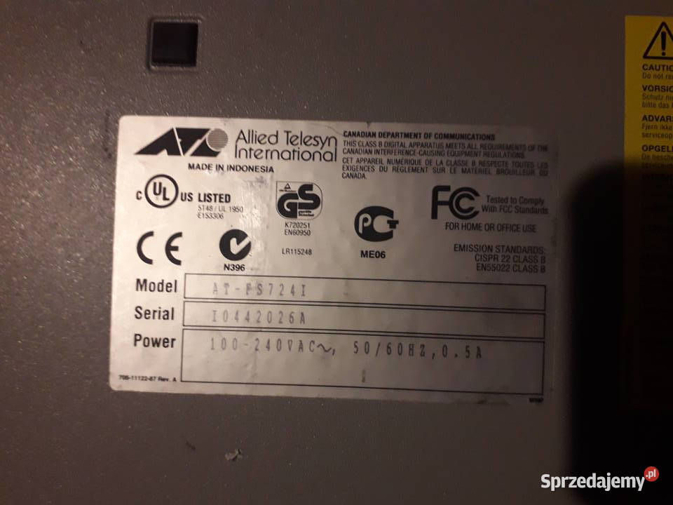 Switch Allied ATFS724i DSL