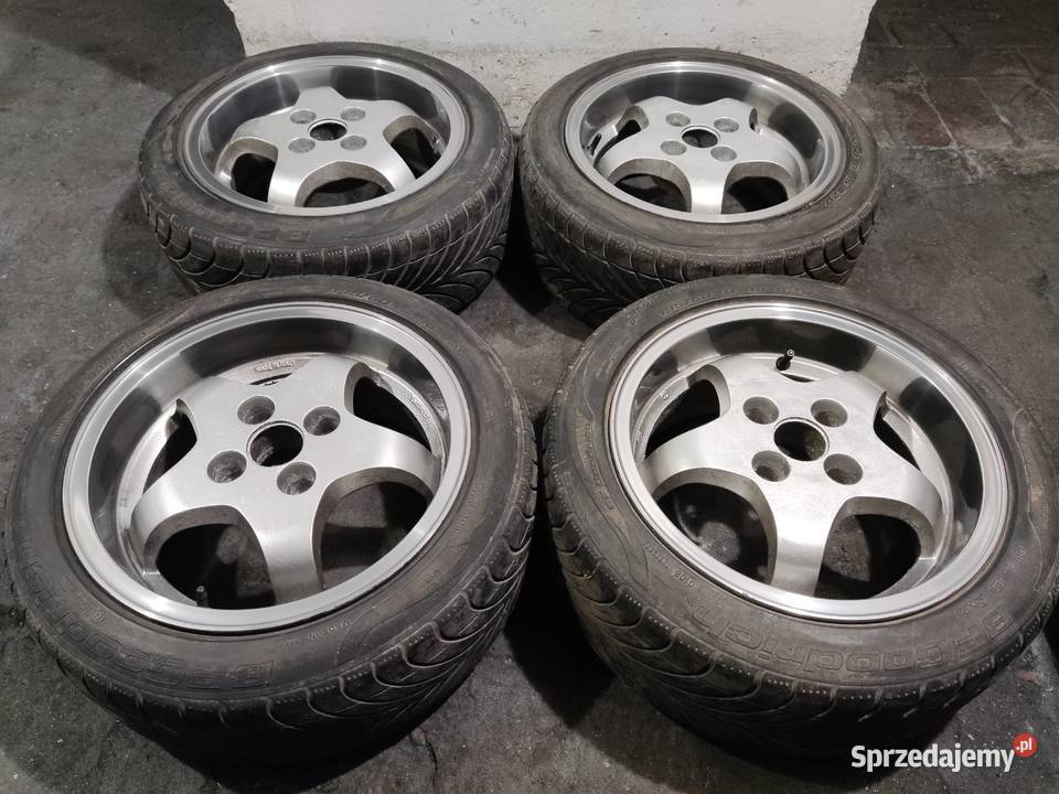 Kultowe MIM 15 7J 4x108 polerowane ranty opony