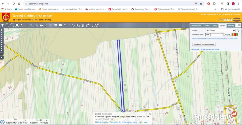 12 udziału w dużej działce budowlano siedliskowa mazowieckie Nowy Dwór Mazowiecki sprzedam