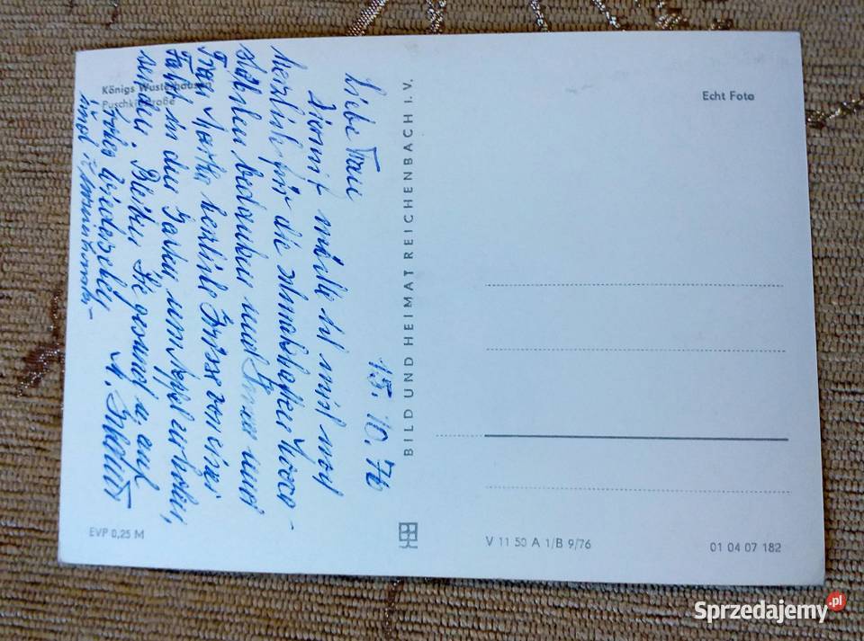 KONIGS WUSTERHAUSEN JEDNA Z ULIC WJAZDOWYCH DO Piszczac