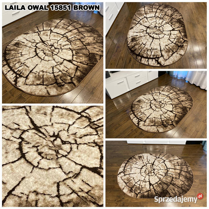 DYWAN OWALNY 160X230 GĘSTY WŁOS LAILA 15851 podlaskie Białystok