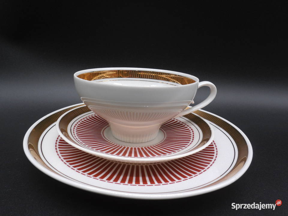 Zestaw śniadaniowy trio z porcelany CP Raszków