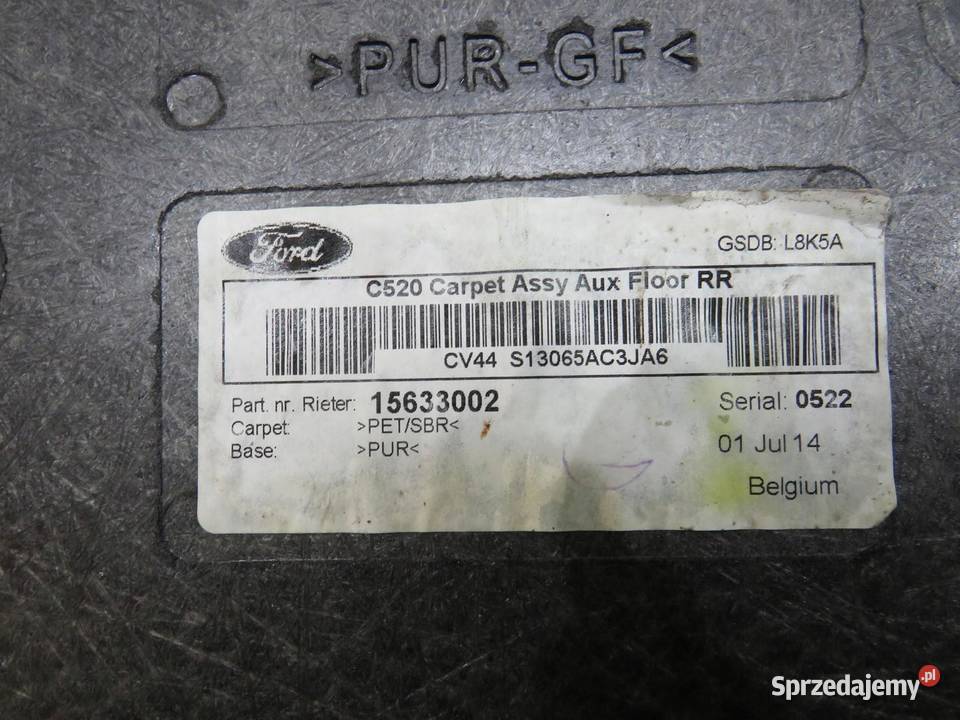 PODŁOGA DYWAN WYKŁADZINA BAGAŻNIKA FORD KUGA MK2 sprzedam