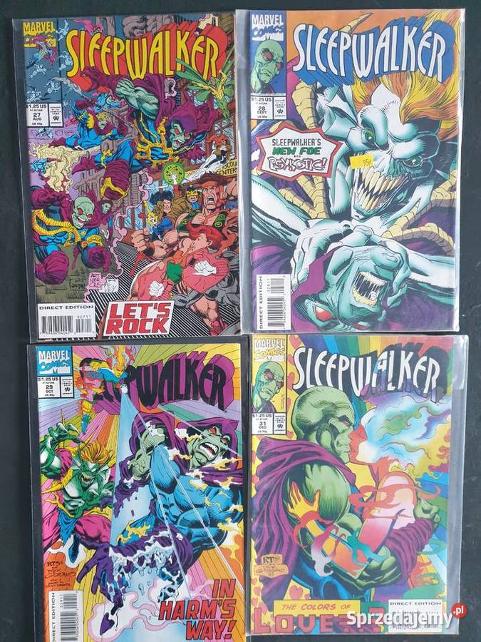 Sleepwalker 18 oryginalnych komiksów Marvel USA pomorskie sprzedam