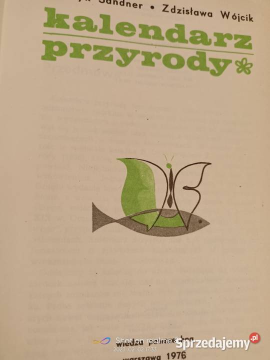 Kalendarz przyrody książki Warszawa księgarnia