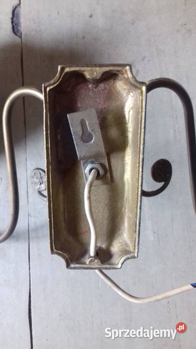 Stary mosiezny kinkiet z 1936 roku firmy dolnośląskie Lubań