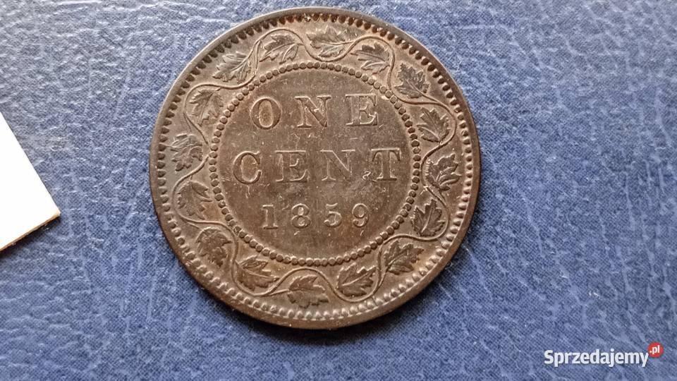 Stare monety 1 cent 1859 Kanada Lesko sprzedam