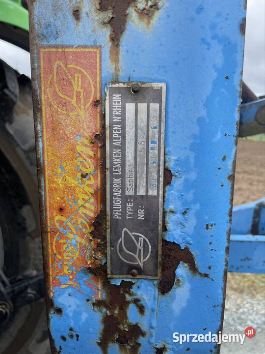 Lemken 4 skibowy zagonowy Maszyny uprawowe łódzkie Okalew