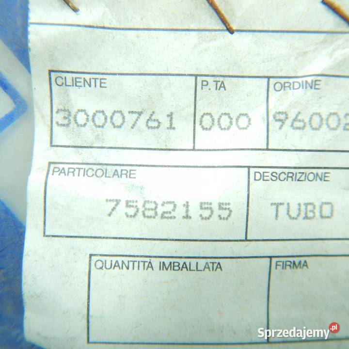 PRZEWÓD WTRYSKOWY RURKA FIAT UNO 14TD ORYGINAŁ