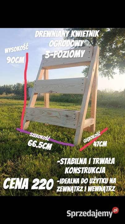 Kwietnik drewniany Sieradz