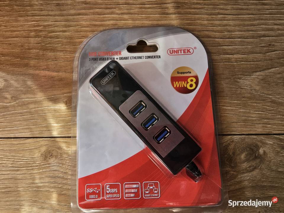 Replikator portów USB30 Unitek karta Ethernet Warszawa