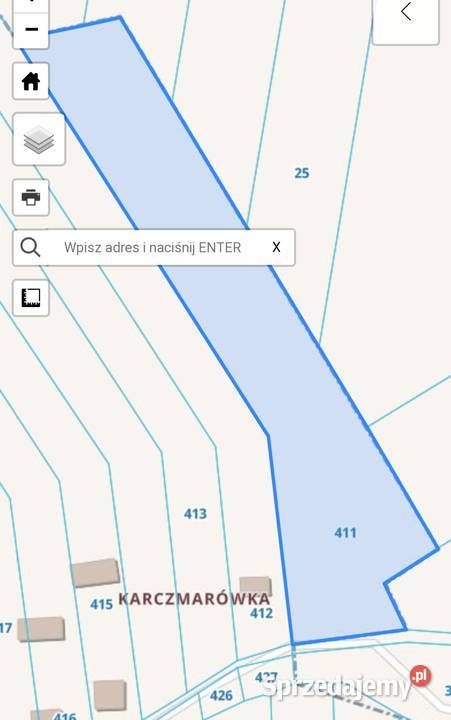 Działka rolnobudowlana WZ 7700m2