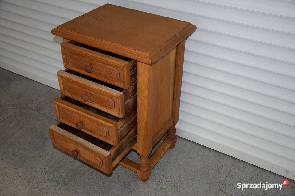 szafka z szufladami z drewna dębowego super stan Pozostałe Olsztyn