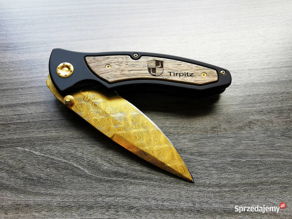 Nóż Bker Tirpitz Damast Gold