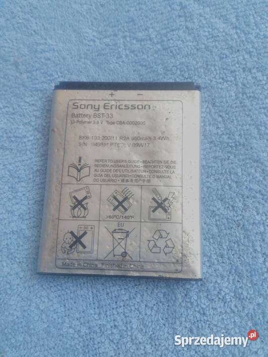 sony ericsson bst33 bateria bst 33 akumulatorek świętokrzyskie Sandomierz