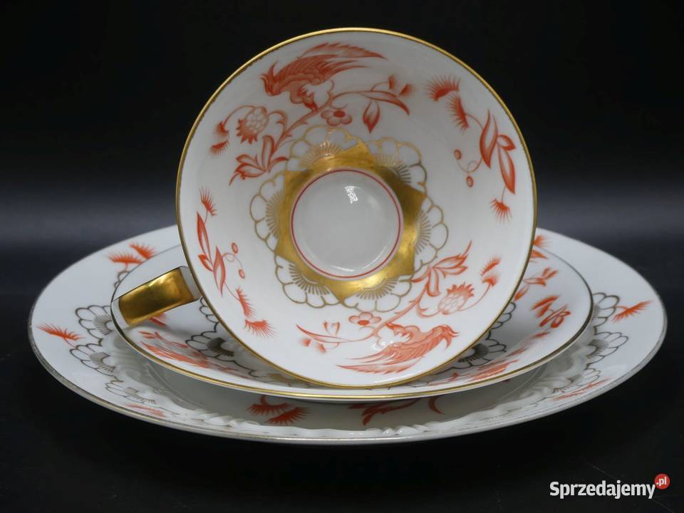 Komplet śniadaniowy Sorau Żary piękne reliefy wielkopolskie Poznań sprzedam