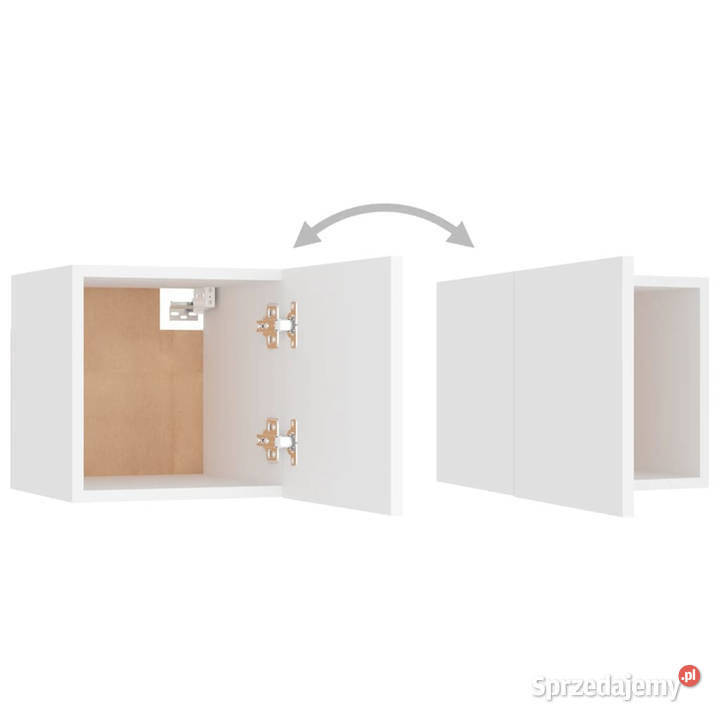 Szafka nocna biała 305x30x30 materiał