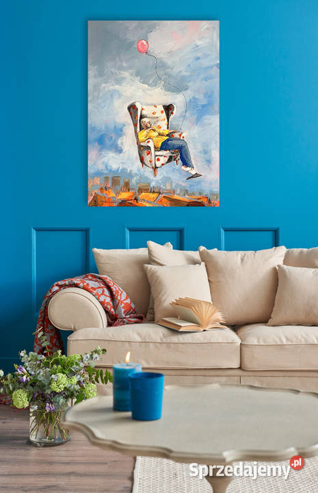 Poranek obraz akrylowy na płótnie artystki Katowice