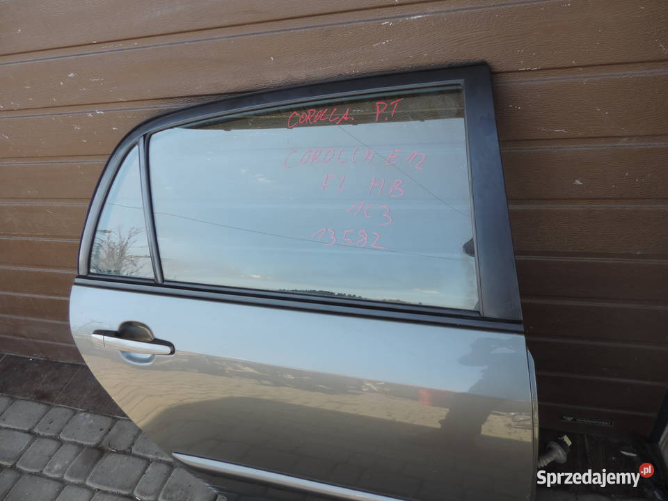 TOYOTA COROLLA E12 HB 5D FL DRZWI PRAWY TYŁ 1C3 Drzwi małopolskie Nowy Sącz