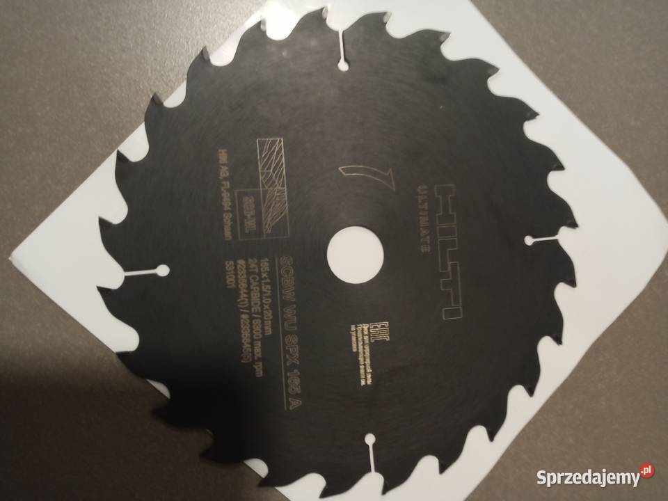 Tarcza tnąca do pilarek tarczowych marki Hilti świętokrzyskie Końskie