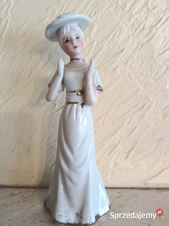 Figurka porcelana DAMA KOBIETA W KAPELUSZU