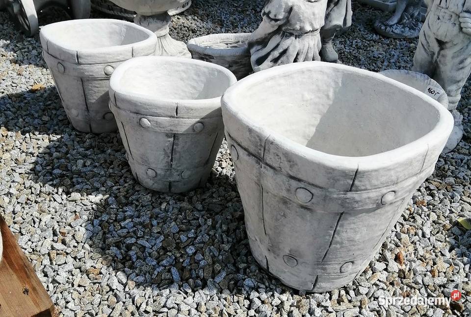 DONICA OGRODOWA BETONOWA beczka W135 Nysa