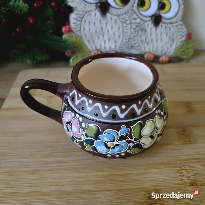 Kubek ceramiczny ekskluzywny ręcznie malowany kujawsko-pomorskie Bydgoszcz