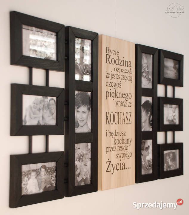 Galeria Multirama z drewna Ramka Na zdjęcia Foto
