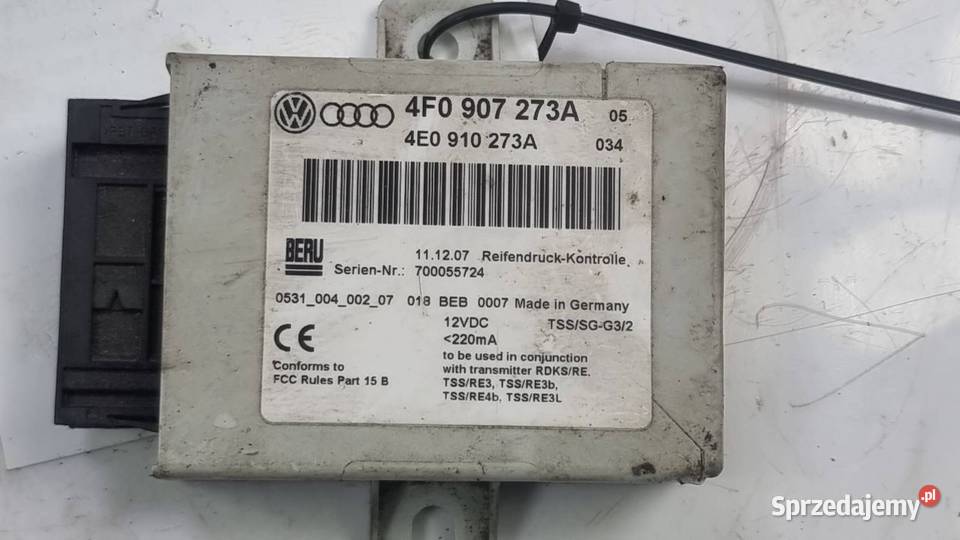 MODUŁ AUDI S8 D3 4F0907273A kujawsko-pomorskie Lipno