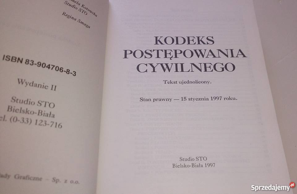 Kodeks Postępowania Cywilnego Książka śląskie Rogoźnik